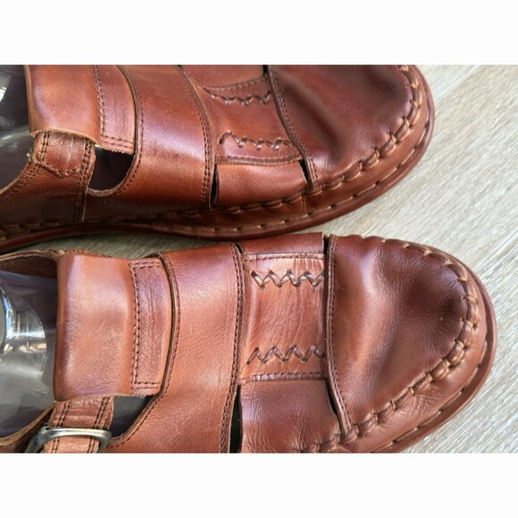 Pikolinos Men’s 42 EU 9 US Leather Fisherman Sandals Cognac Brown Preppy Island main image 10